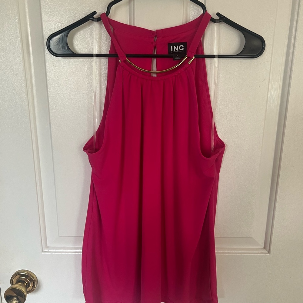 INC International Concepts Raspberry Sleeveless Tank Top